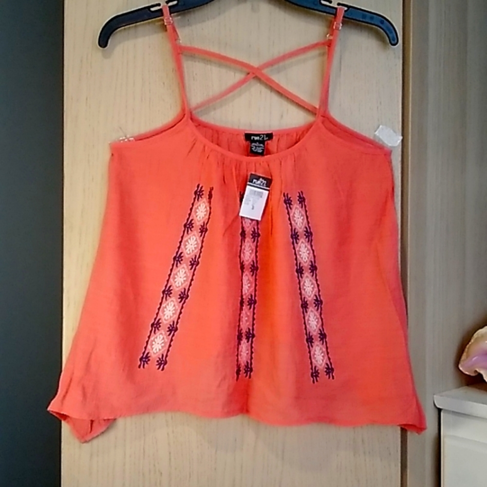 Rue 21 Coral Top Sz S